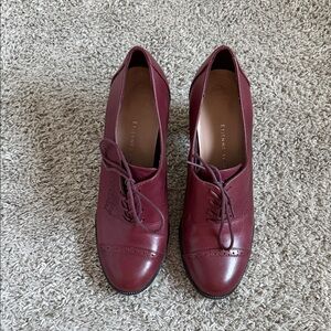 Etienne Aigner Women's Burgundy Lace-Up Shoes